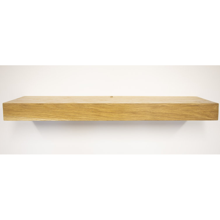The Twillery Co.® Tyringham Kemble Solid Oak Wood Floating Shelf Wayfair